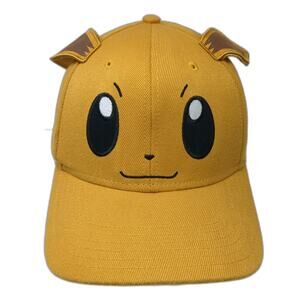 Pokémon Snapback Hat Brown One Size Eevee 3D Ears #133 Character Graphic Pokedex